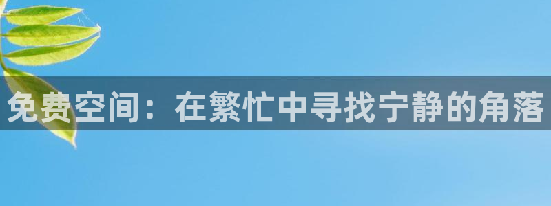 omofun. com：免费空间：在繁忙中寻找宁静的角落